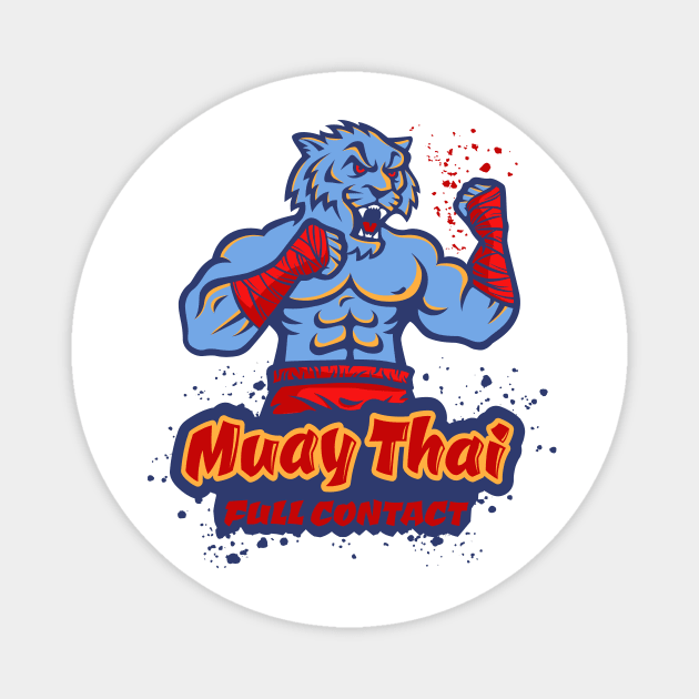 Tiger fighter of Muay Thai Magnet by Sir13